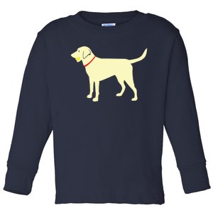 Labrador Retriever Fetch Yellow Lab Play Ball Toddler Long Sleeve Shirt