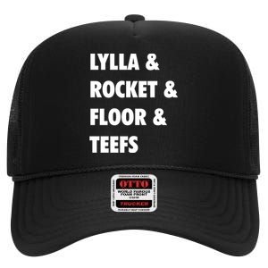 LYLLA & ROCKET & FLOOR & TEEFS High Crown Mesh Back Trucker Hat