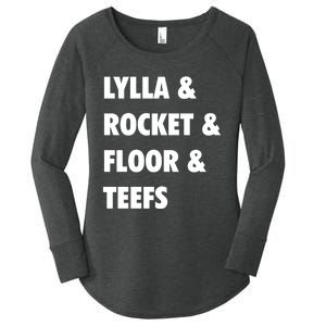 LYLLA & ROCKET & FLOOR & TEEFS Women's Perfect Tri Tunic Long Sleeve Shirt