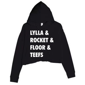 LYLLA & ROCKET & FLOOR & TEEFS Crop Fleece Hoodie