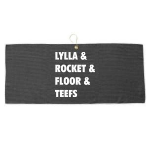 LYLLA & ROCKET & FLOOR & TEEFS Large Microfiber Waffle Golf Towel