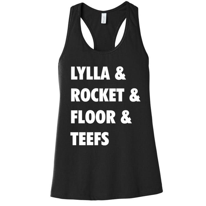 LYLLA & ROCKET & FLOOR & TEEFS Women's Racerback Tank