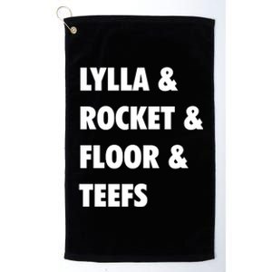 LYLLA & ROCKET & FLOOR & TEEFS Platinum Collection Golf Towel