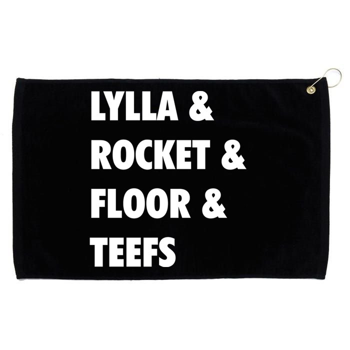 LYLLA & ROCKET & FLOOR & TEEFS Grommeted Golf Towel