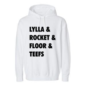 LYLLA & ROCKET & FLOOR & TEEFS Garment-Dyed Fleece Hoodie