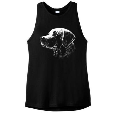 Labrador Retriever Gifts Lab Dog Ladies PosiCharge Tri-Blend Wicking Tank