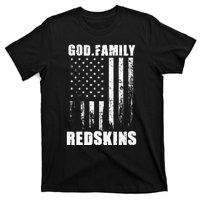 Loudon Redskins God. Family. Vintage Usa Flag T-Shirt