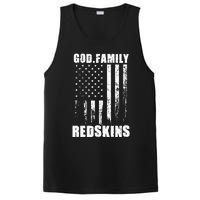 Loudon Redskins God. Family. Vintage Usa Flag PosiCharge Competitor Tank