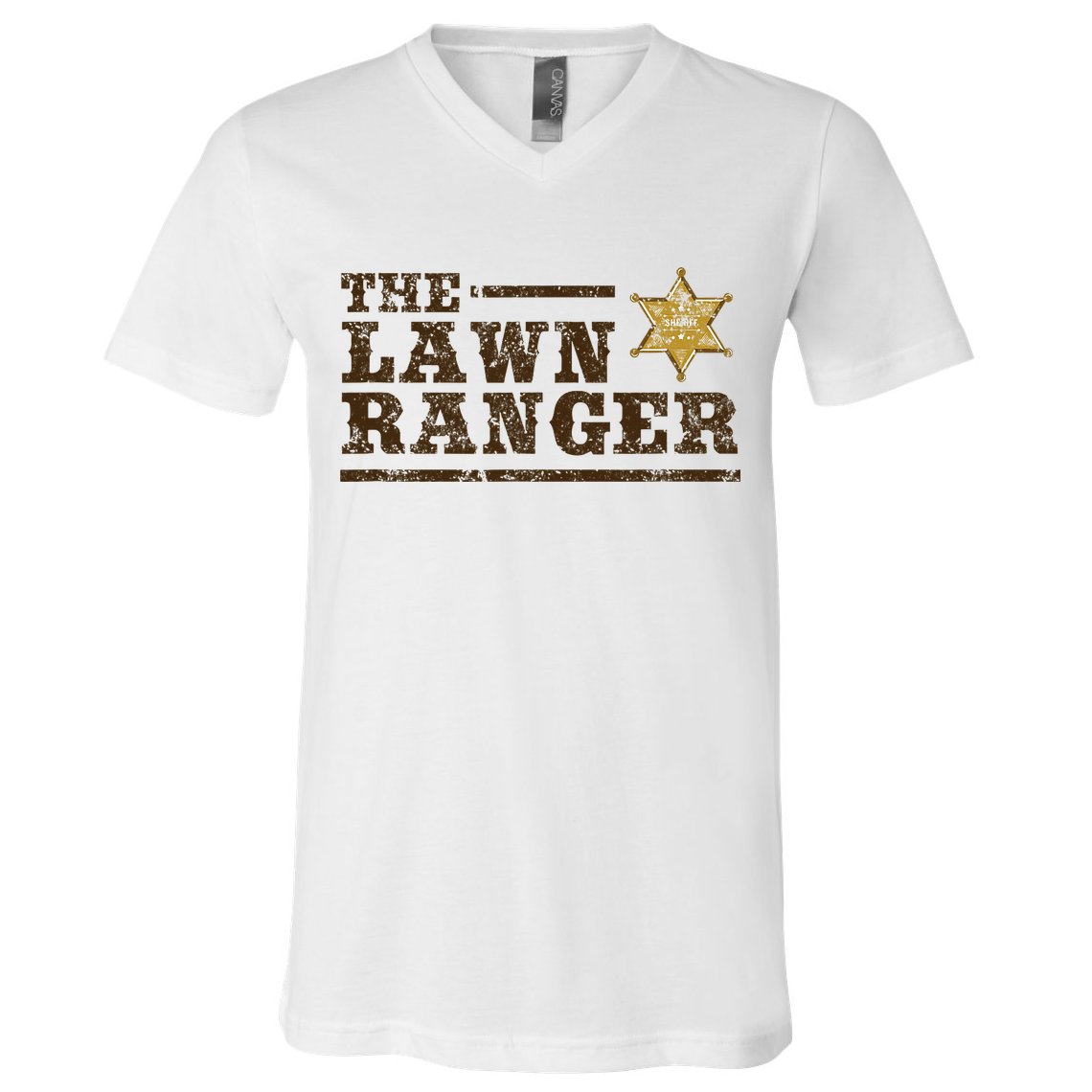 Lawn Ranger Grass Mower Mowing FatherS Day Gardening V-Neck T-Shirt