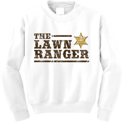 Lawn Ranger Grass Mower Mowing FatherS Day Gardening Kids Sweatshirt