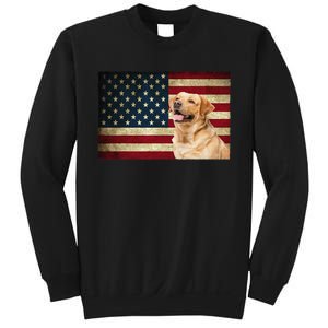 Labrador retriever gifts American Flag Lab dog Sweatshirt