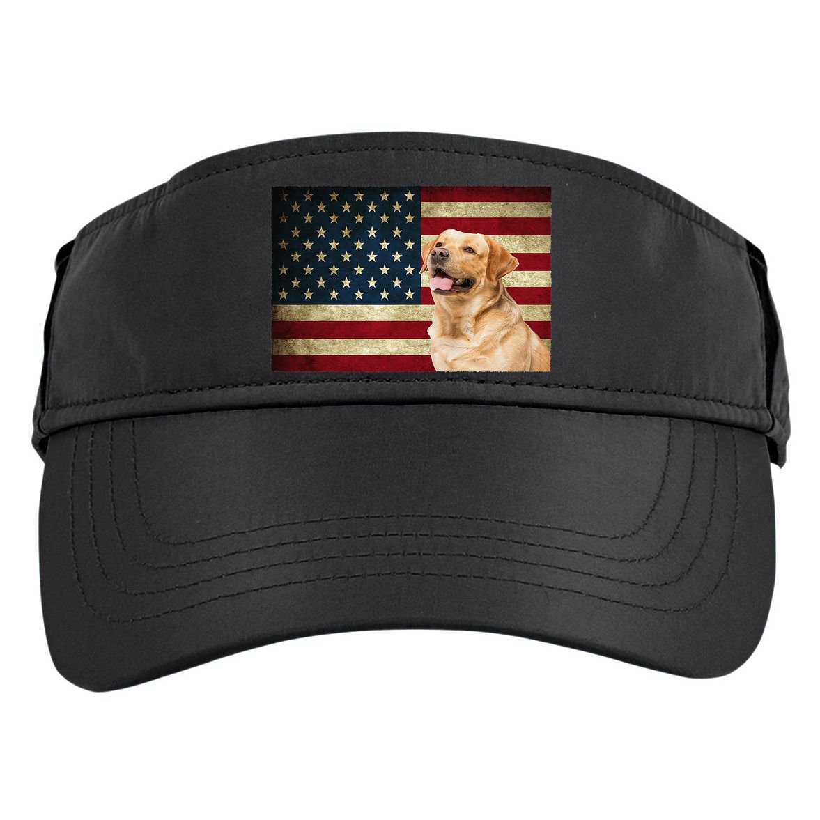 Labrador retriever gifts American Flag Lab dog Adult Drive Performance Visor