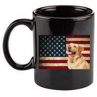 Labrador retriever gifts American Flag Lab dog 11oz C Handle Ceramic Mug