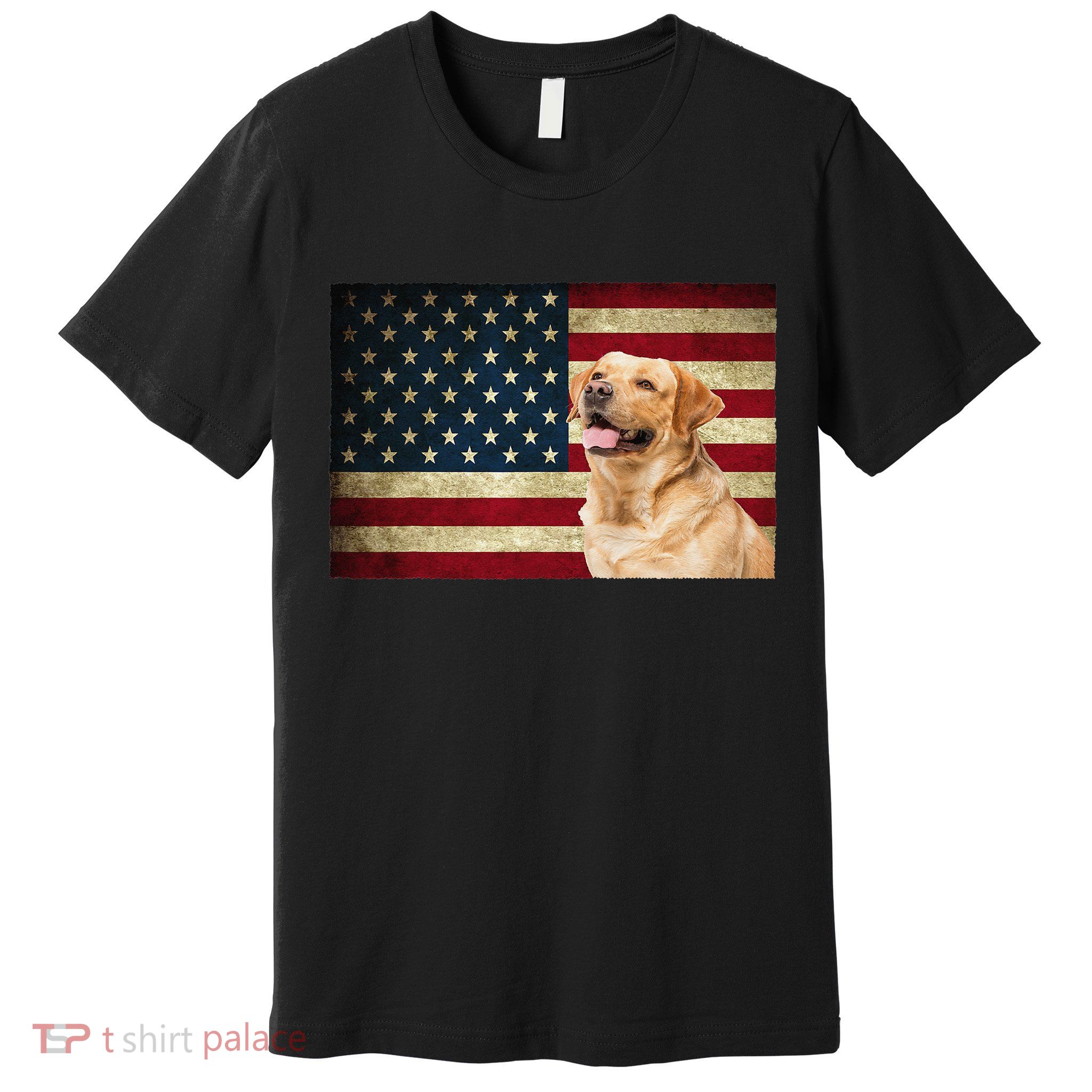 Labrador retriever gifts American Flag Lab dog Premium T-Shirt