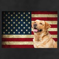 Labrador retriever gifts American Flag Lab dog 25L Jumbo Tote