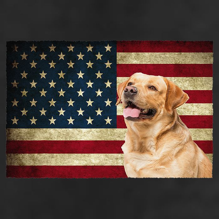 Labrador retriever gifts American Flag Lab dog 25L Jumbo Tote