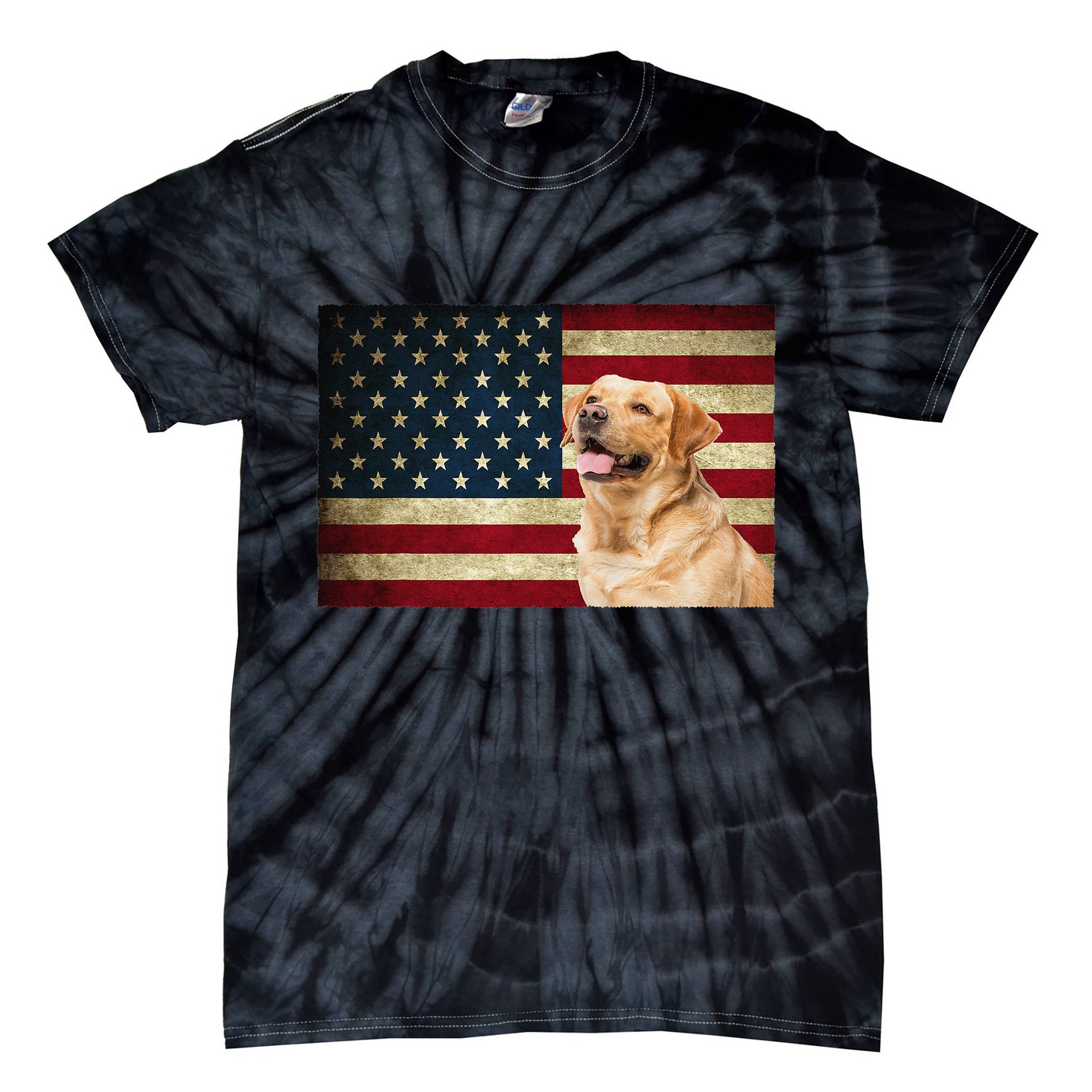 Labrador retriever gifts American Flag Lab dog Tie-Dye T-Shirt