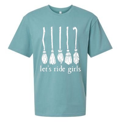 Lets Ride Girls Witches Halloween Sanderson Sister Sueded Cloud Jersey T-Shirt