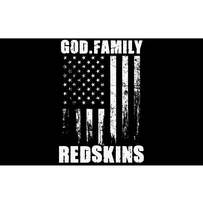 Loudon Redskins God. Family. Vintage Usa Flag Bumper Sticker