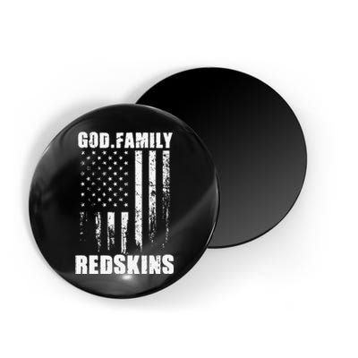 Loudon Redskins God. Family. Vintage Usa Flag Magnet