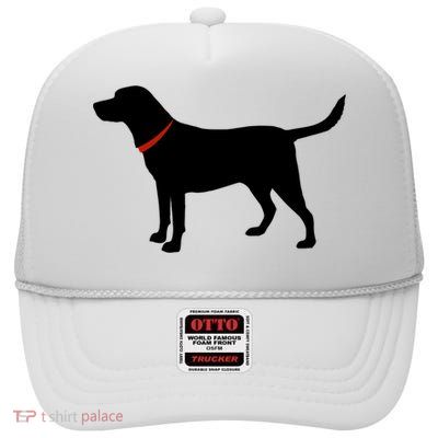 Labrador Retriever Gift Black Lab Lover Gift High Crown Mesh Back Trucker Hat