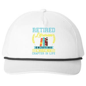 Librarian Retirement Gift Funny Retired Book Lover Men Women Snapback Five-Panel Rope Hat