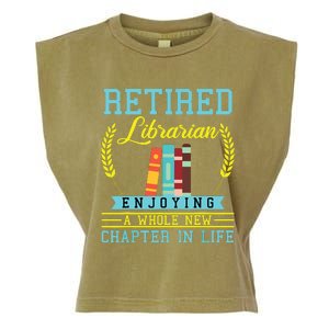 Librarian Retirement Gift Funny Retired Book Lover Men Women Garment-Dyed Women's Muscle Tee