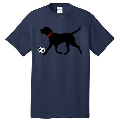 Labrador Retriever Great Gift Play Soccer Black Lab Soccer Tall T-Shirt