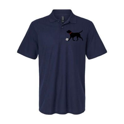 Labrador Retriever Great Gift Play Soccer Black Lab Soccer Softstyle Adult Sport Polo