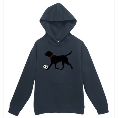 Labrador Retriever Great Gift Play Soccer Black Lab Soccer Urban Pullover Hoodie