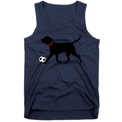 Labrador Retriever Great Gift Play Soccer Black Lab Soccer Tank Top