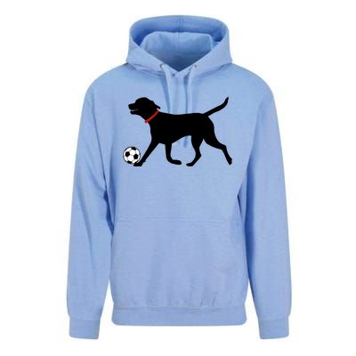 Labrador Retriever Great Gift Play Soccer Black Lab Soccer Unisex Surf Hoodie