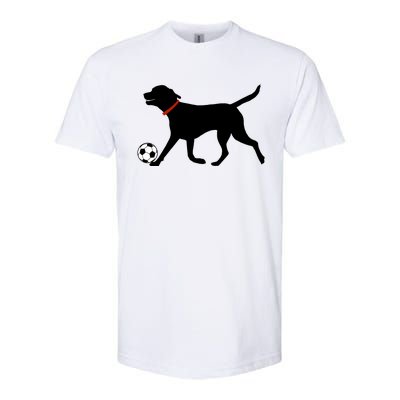 Labrador Retriever Great Gift Play Soccer Black Lab Soccer Softstyle CVC T-Shirt