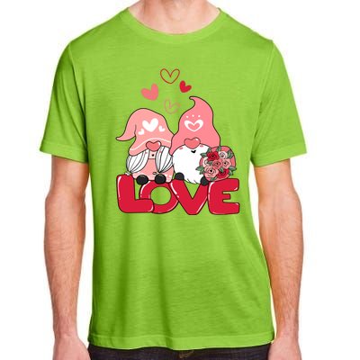 Love Romantic Gnome Couple Valentines Day Adult ChromaSoft Performance T-Shirt