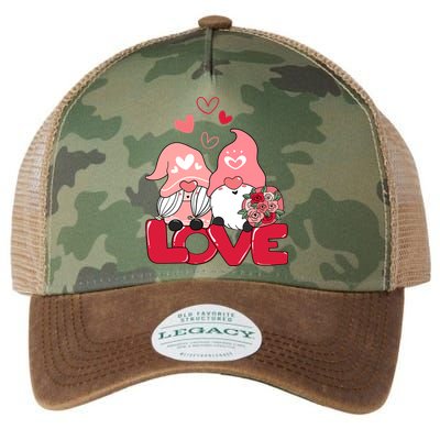 Love Romantic Gnome Couple Valentines Day Legacy Tie Dye Trucker Hat