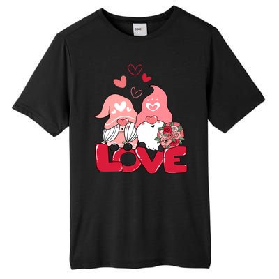 Love Romantic Gnome Couple Valentines Day Tall Fusion ChromaSoft Performance T-Shirt