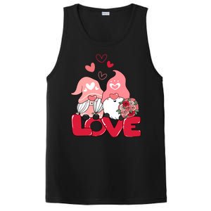 Love Romantic Gnome Couple Valentines Day PosiCharge Competitor Tank