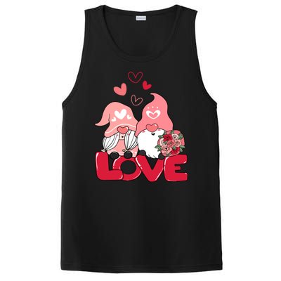 Love Romantic Gnome Couple Valentines Day PosiCharge Competitor Tank