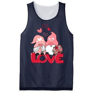 Love Romantic Gnome Couple Valentines Day Mesh Reversible Basketball Jersey Tank