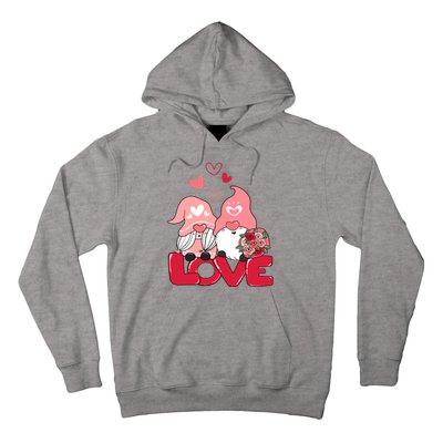 Love Romantic Gnome Couple Valentines Day Hoodie