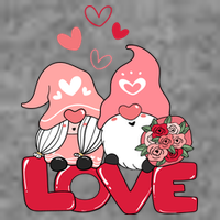 Love Romantic Gnome Couple Valentines Day Toddler Long Sleeve Shirt