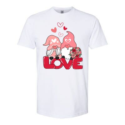 Love Romantic Gnome Couple Valentines Day Softstyle® CVC T-Shirt