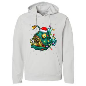 LightUp Reindeer Hat for Anglerfish Christmas Festivities Performance Fleece Hoodie