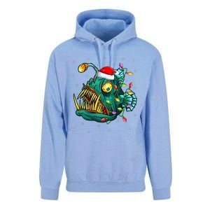 LightUp Reindeer Hat for Anglerfish Christmas Festivities Unisex Surf Hoodie