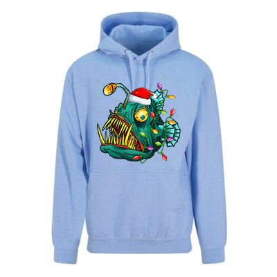 LightUp Reindeer Hat for Anglerfish Christmas Festivities Unisex Surf Hoodie