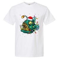 LightUp Reindeer Hat for Anglerfish Christmas Festivities Garment-Dyed Heavyweight T-Shirt