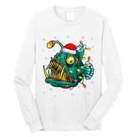 LightUp Reindeer Hat for Anglerfish Christmas Festivities Long Sleeve Shirt