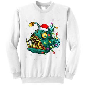 LightUp Reindeer Hat for Anglerfish Christmas Festivities Sweatshirt