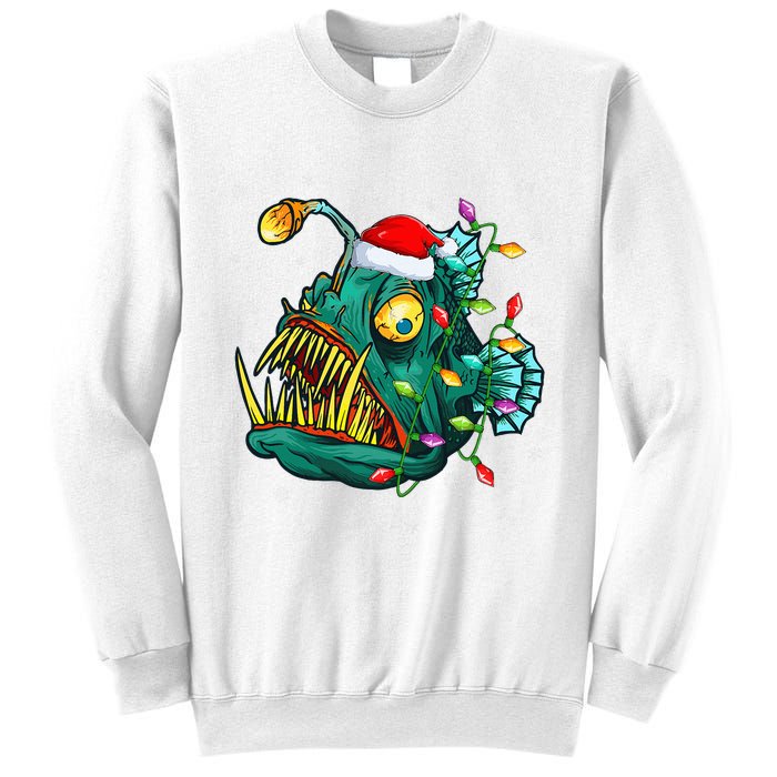 LightUp Reindeer Hat for Anglerfish Christmas Festivities Sweatshirt