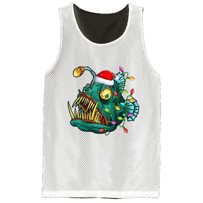 LightUp Reindeer Hat for Anglerfish Christmas Festivities Mesh Reversible Basketball Jersey Tank